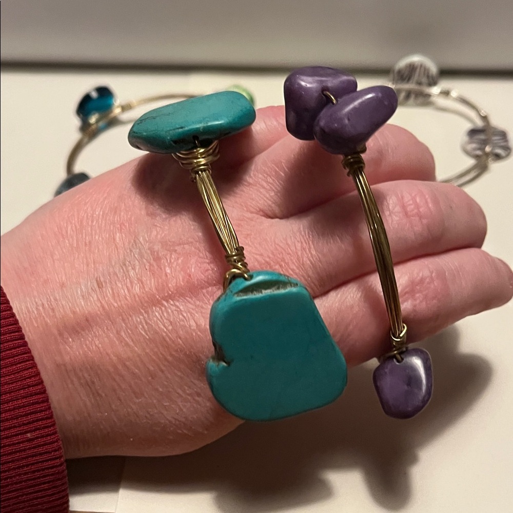 Wire-Wrapped Bangle Bracelet Bundle - image 2